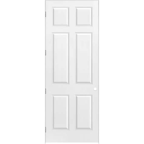 Masonite Logan 30-in x 80-in White 2-panel Square Solid Core Primed Molded Composite Right Hand Single Prehung Interior Door. Enjoy the appearance of a wood door's traditional lines with the benefits of composite door construction. Combining innovative design and on-trend styles, the molded panel Masonite Heritage series, is architecturally …